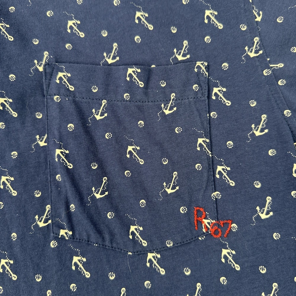 Polo Ralph Lauren Polo Men Medium Blue Anchors Nautical Embroidered‎ R67 - Picture 12 of 16